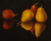 pears painting, pears, colored pencil, Sherry Hahn Vockel